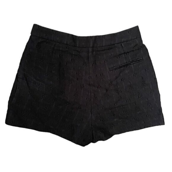 Stella McCartney Black Textured Silk Blend Shorts - S/M, 38 - Picture 6 of 8